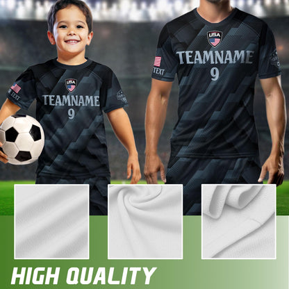 Personalized Soccer Team Jersey For Men And Kids, Print Your Logo Number & Team Name, Custom American Football Jersey Training Outfit | KE12