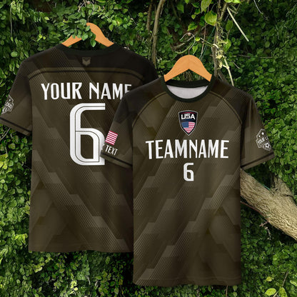 Personalized Soccer Team Jersey For Men And Kids, Print Your Logo Number & Team Name, Custom American Football Jersey Training Outfit | KE12