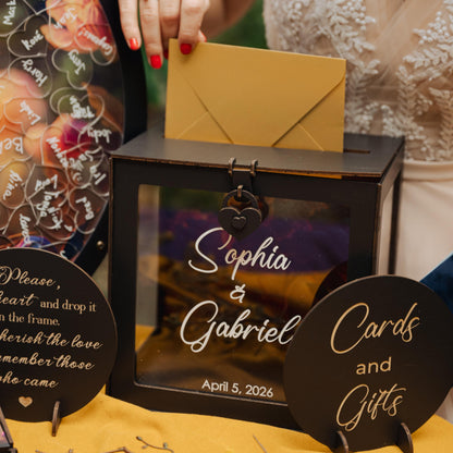 Personalized Hawaii Wedding Card Box, Tropical Ocean Theme, Custom Bridal Decor