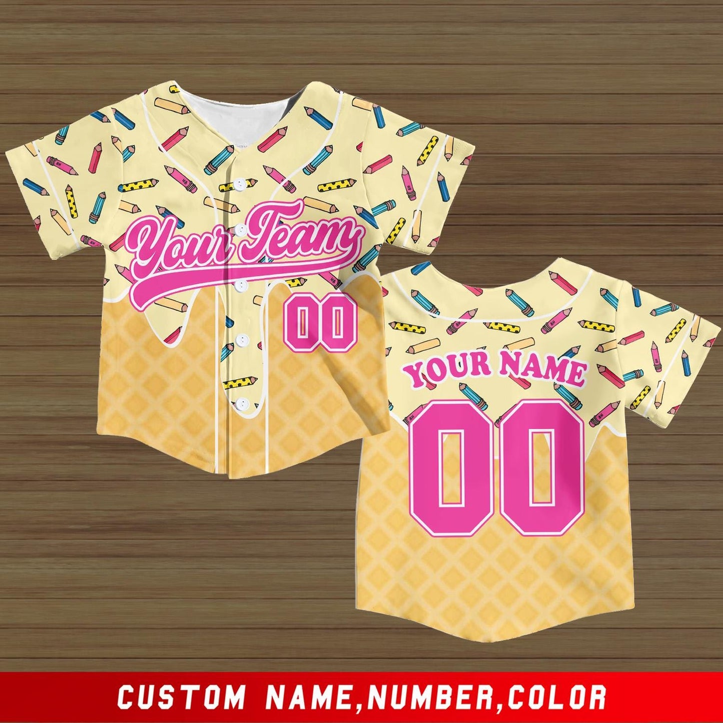 First Day of School Custom Jersey Baseball Shirt Drip Back to School Gift for Teacher First Grade Second Grade Classroom Outfit | GF30