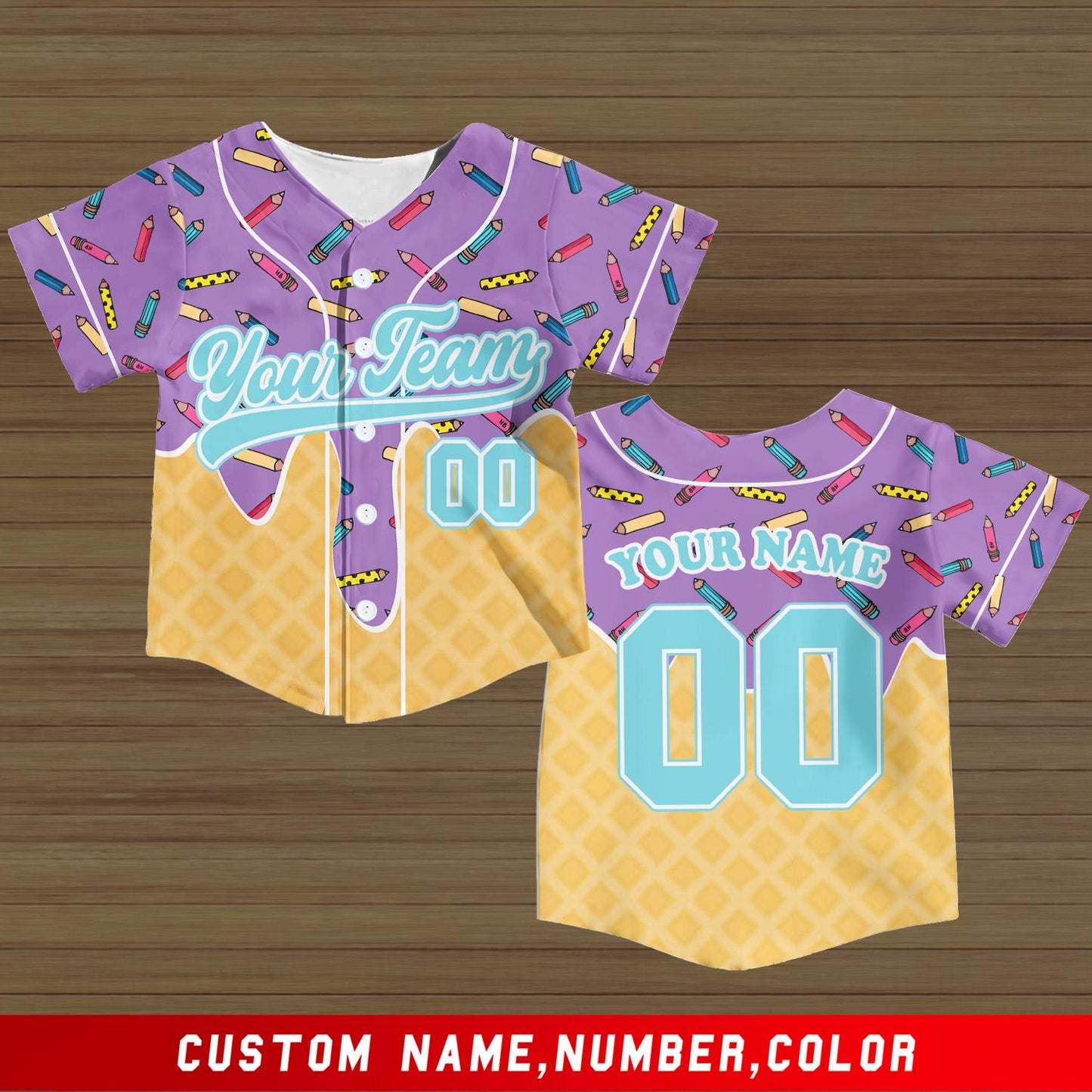 First Day of School Custom Jersey Baseball Shirt Drip Back to School Gift for Teacher First Grade Second Grade Classroom Outfit | GF30