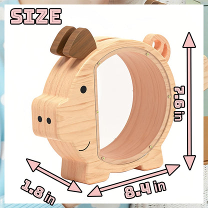 Wooden Piggy Banks, Baby Gifts, Kids Bank, 4 Year Old Boy Gift, Piggy Bank For Girl, Toddler Gifts, Money Banks, Toddler Gift, Gift for Kids