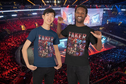 Faker T1 Bootleg T-Shirt: Retro League of Legends Esports Tee | MQ59
