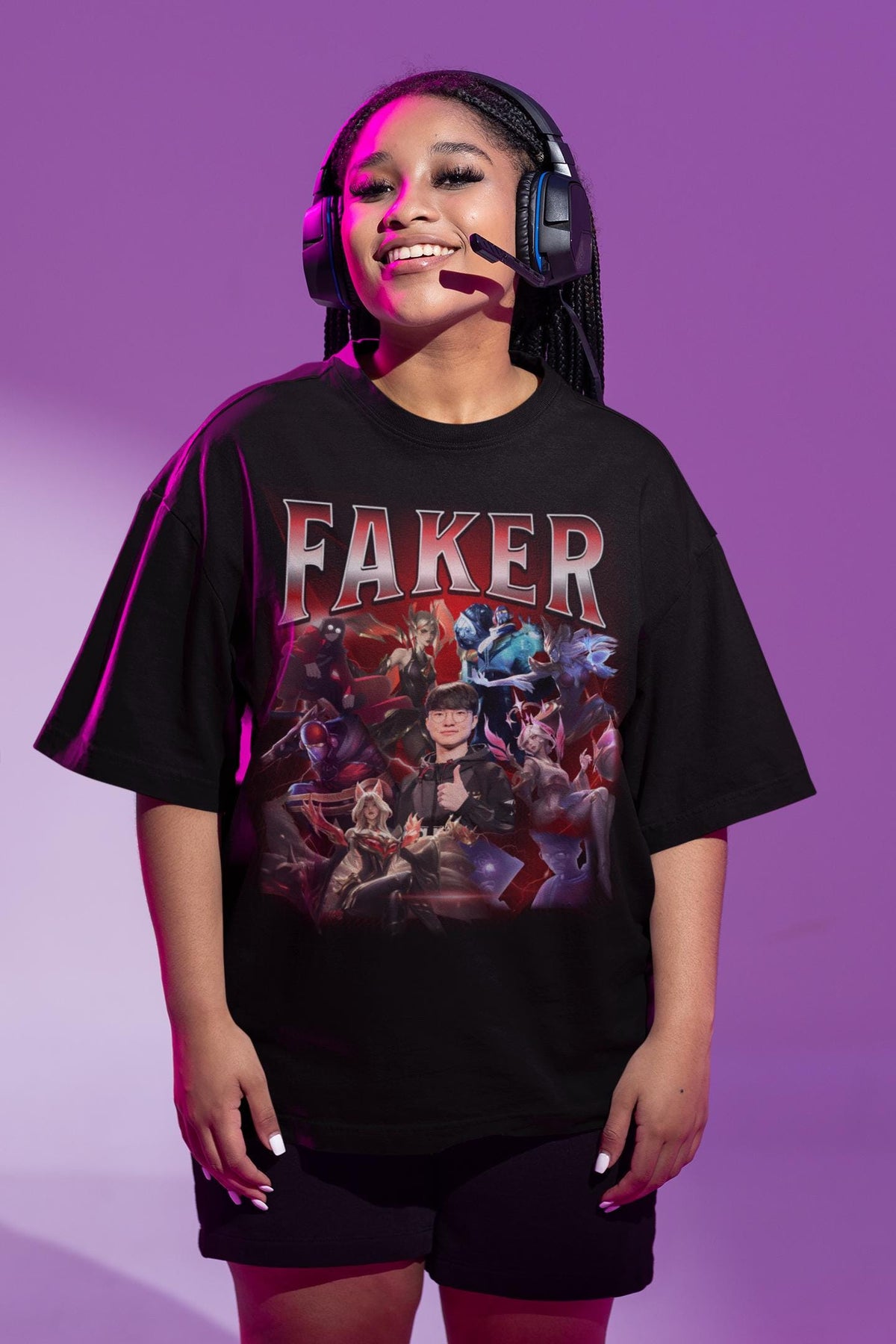 Faker T1 Bootleg T-Shirt: Retro League of Legends Esports Tee | MQ59