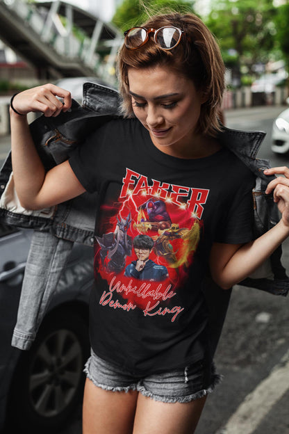 Faker Unkillable Demon King Shirt, T1 GOAT Tee Azir Yone Zed, League of Legends Esports Fan Gift for Him Her, LoL Gamer Bf Gf TShirt Merch | TI59