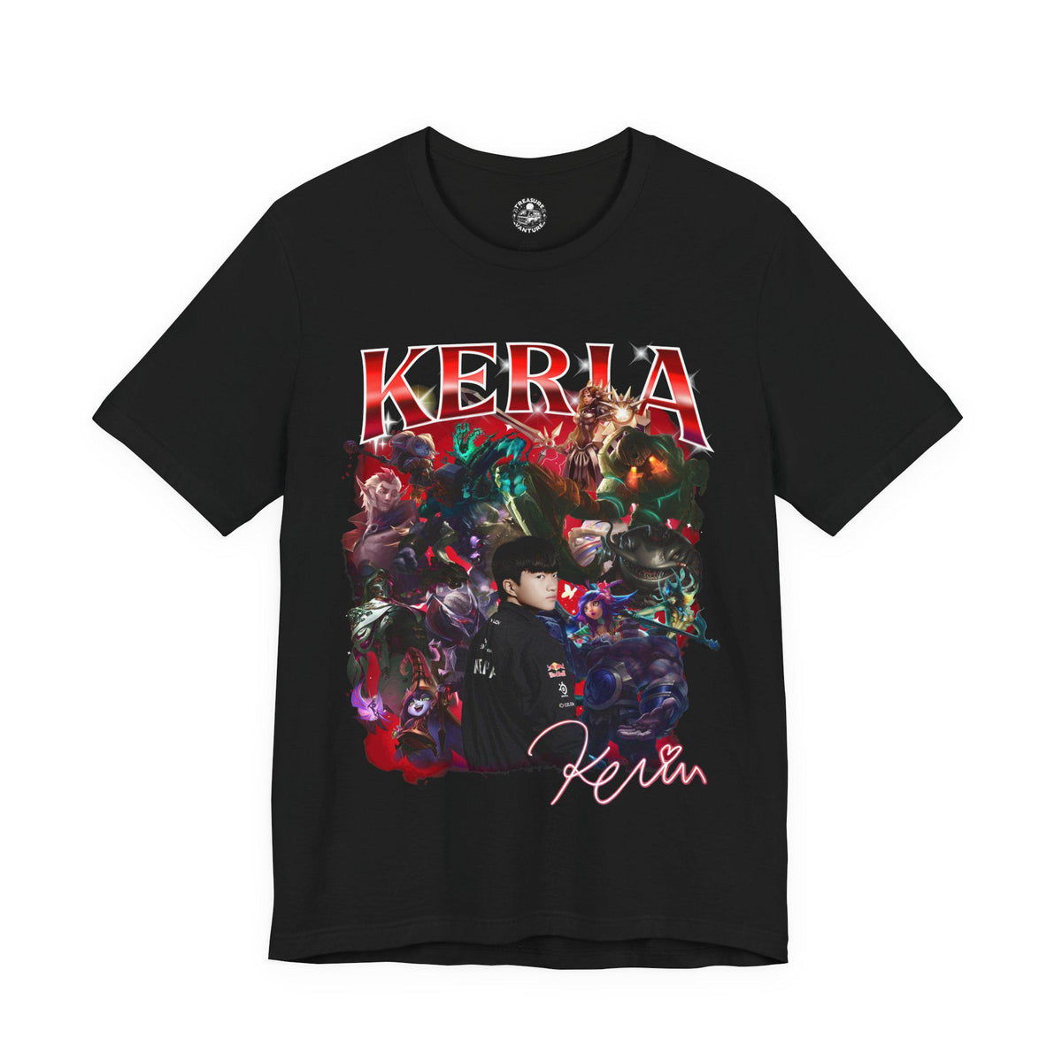 T1 Keria League Shirt – Pro Esports Support Player Graphic Tee for LoL Fans, T1 Team Merchandise, Gamer Gift Apparel for Mid and Support | IU76