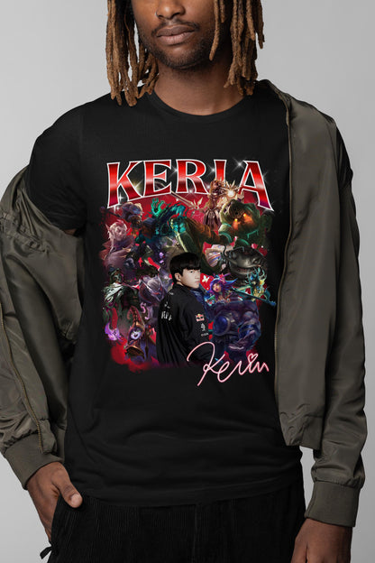 T1 Keria League Shirt – Pro Esports Support Player Graphic Tee for LoL Fans, T1 Team Merchandise, Gamer Gift Apparel for Mid and Support | IU76