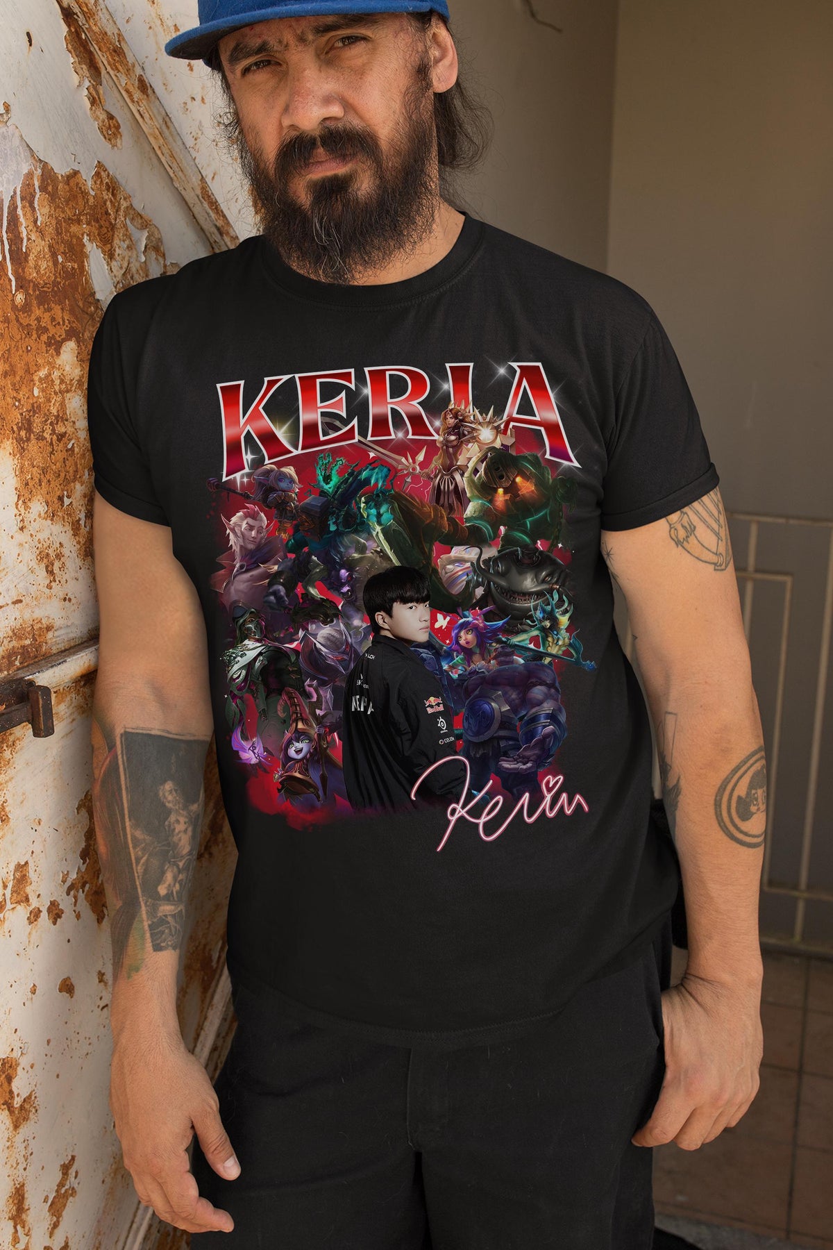 T1 Keria League Shirt – Pro Esports Support Player Graphic Tee for LoL Fans, T1 Team Merchandise, Gamer Gift Apparel for Mid and Support | IU76