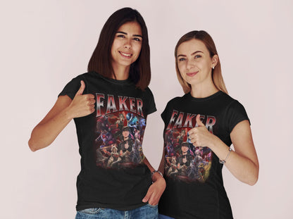 League of Legends Faker T1 Unisex T-Shirt, Esports Fan Apparel, Gift For Him Her, LoL Merch Shirt, Worlds Lck Msi Outfit (UPDATED VERSION) | JF28