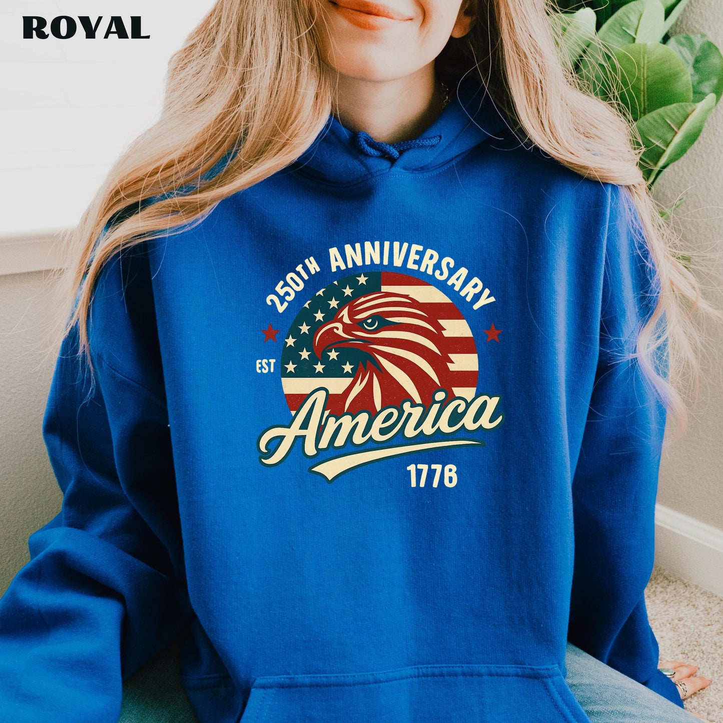 America 250th Anniversary T-Shirt, Patriotic Eagle USA Tee | QM81