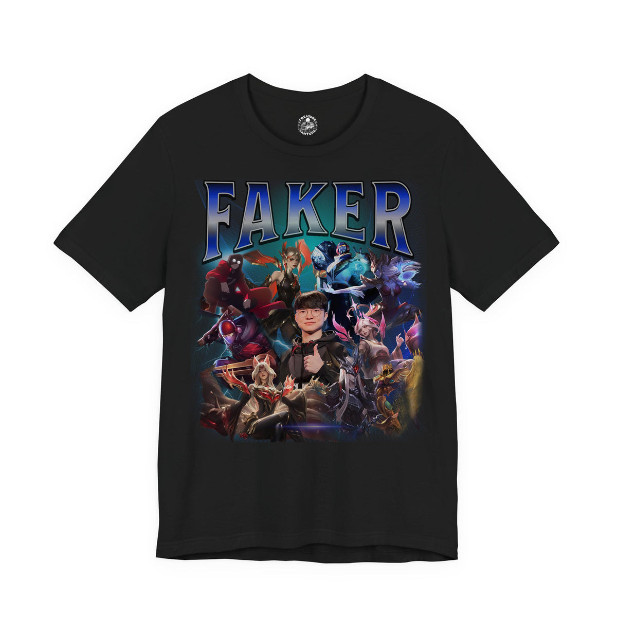 Faker League of Legends Vintage Rap Tee, Esports Fan Shirt | XU75
