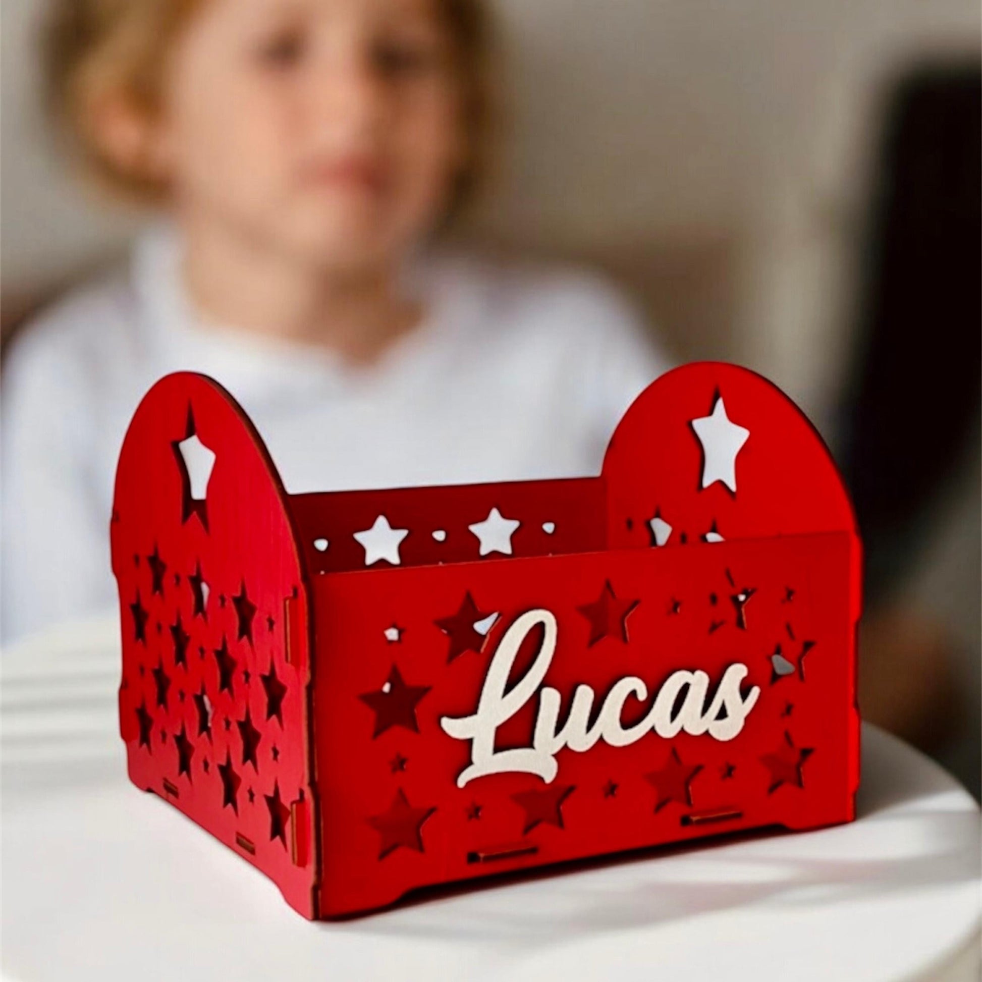 Personalized Keepsake Wooden Box, Rustic Style