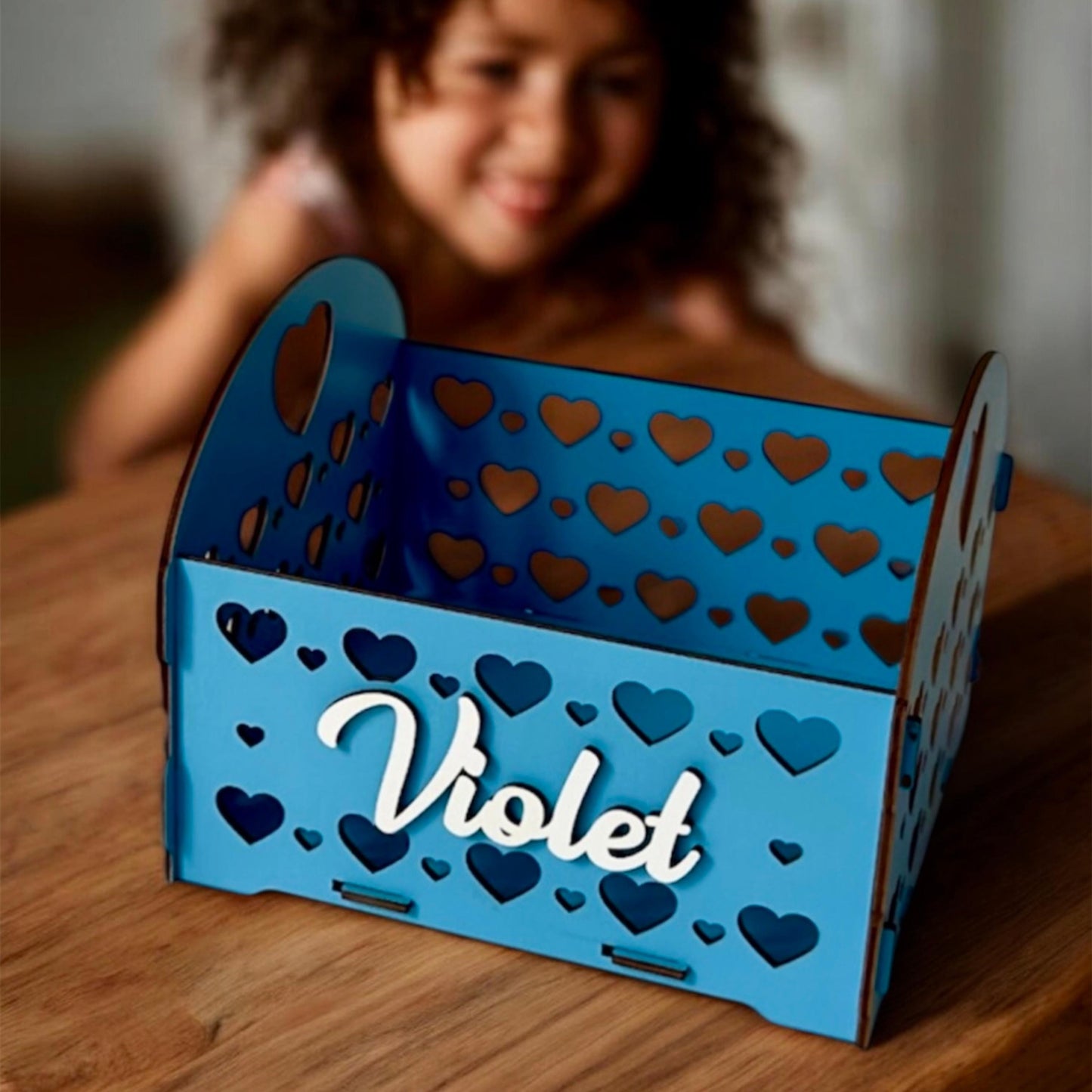 Handmade Wooden Storage Box | Custom Name Chest