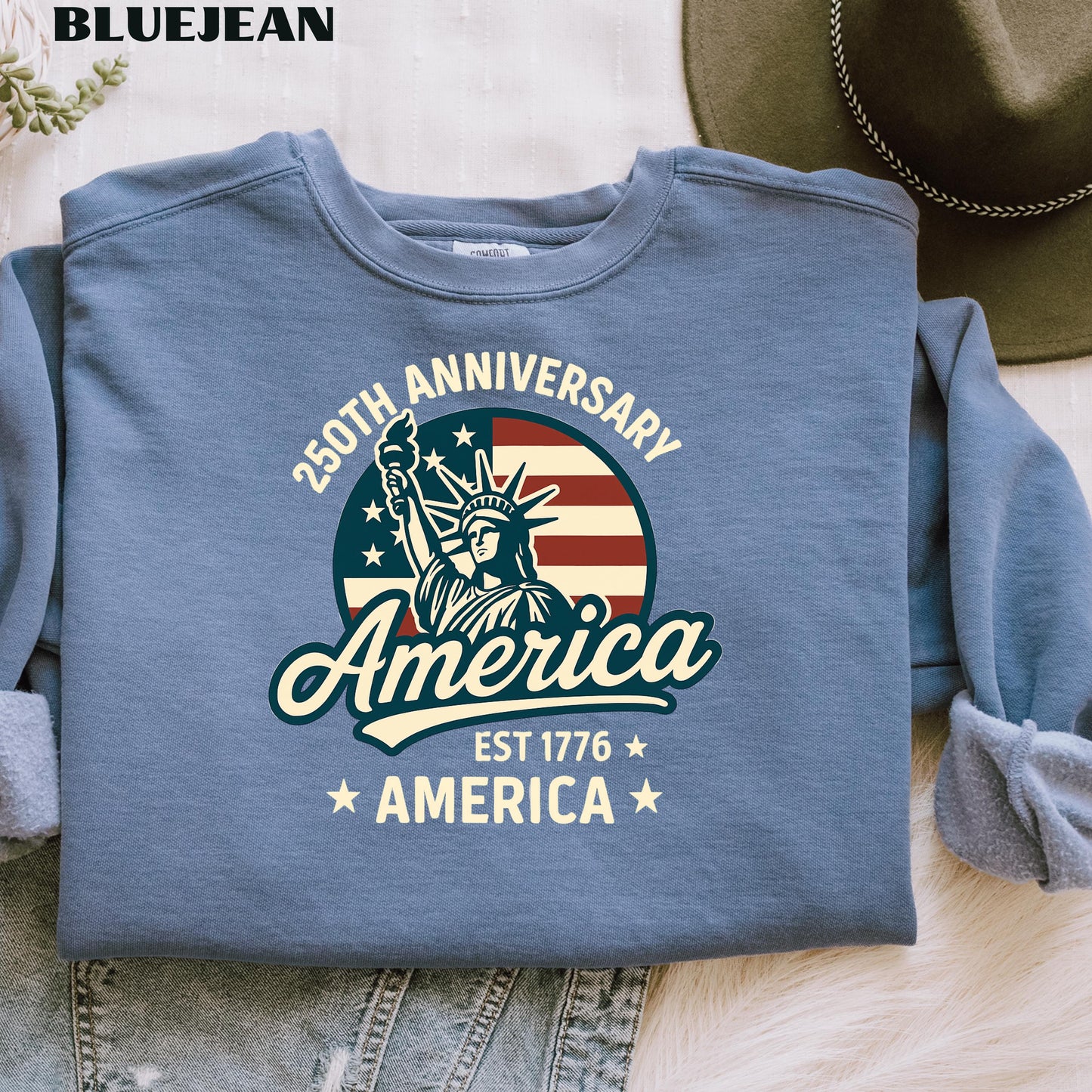 America 250th Anniversary T-Shirt, Patriotic Eagle USA Tee | LY86