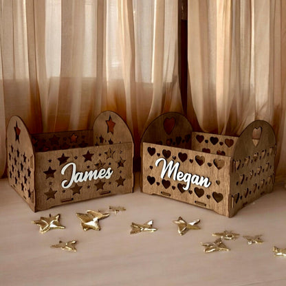Custom Wooden Name Box | Handmade Storage Organizer