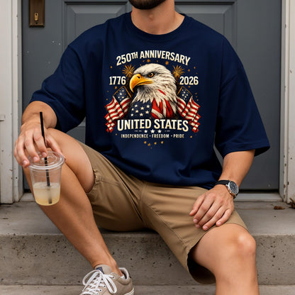 250th Anniversary USA Eagle Shirt, Patriotic Tee | PS74