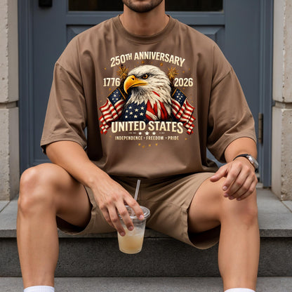 250th Anniversary USA Eagle Shirt, Patriotic Tee | PS74
