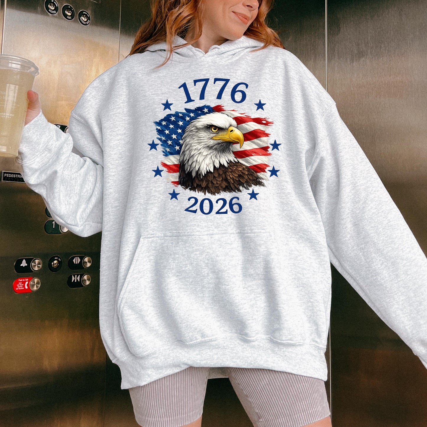 1776-2026 America 250th Anniversary T-Shirt, Patriotic USA Flag Eagle Tee, Made in USA Shirt, Fourth of July Shirt, Independence Day Gift | NI91