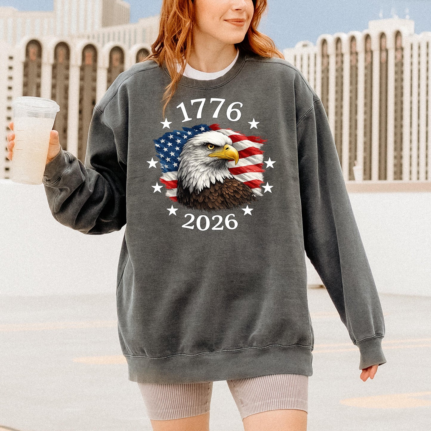 1776-2026 America 250th Anniversary T-Shirt, Patriotic USA Flag Eagle Tee, Made in USA Shirt, Fourth of July Shirt, Independence Day Gift | NI91