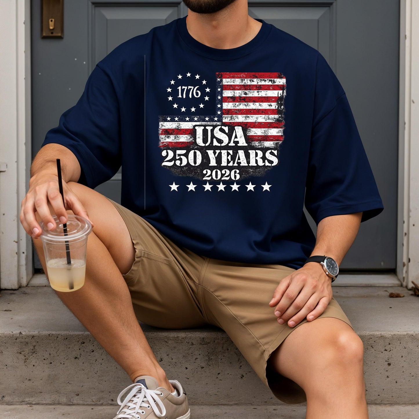 USA Semiquincentennial 250 Years Shirt,American Eagle Patriotic Tee,1776-2026 Freedom Celebration Shirt,Vintage USA Flag Independence Day | JC79
