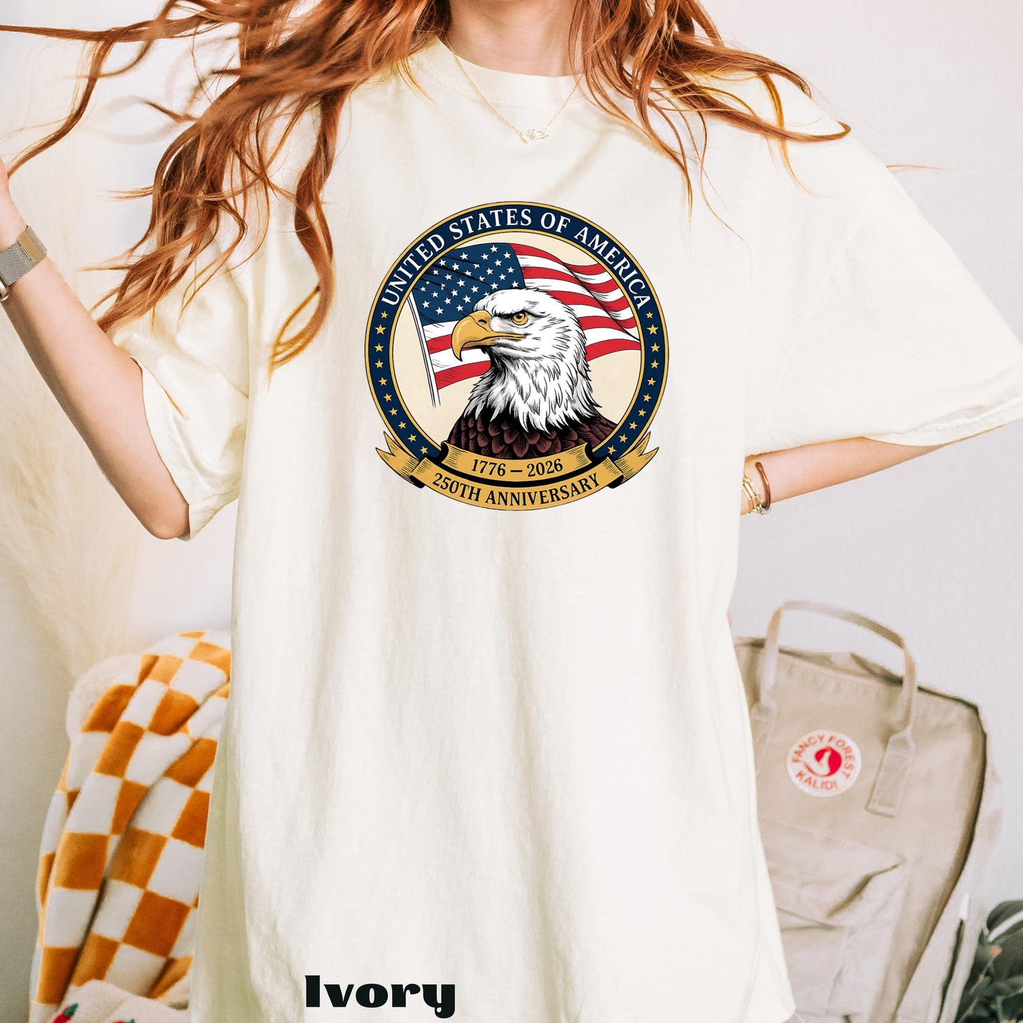 America 250th Anniversary Comfort Colors Sweatshirt, USA 1776-2026 Eagle T-Shirt, Patriotic Independence Day Tee, United States 250 Years | PV54