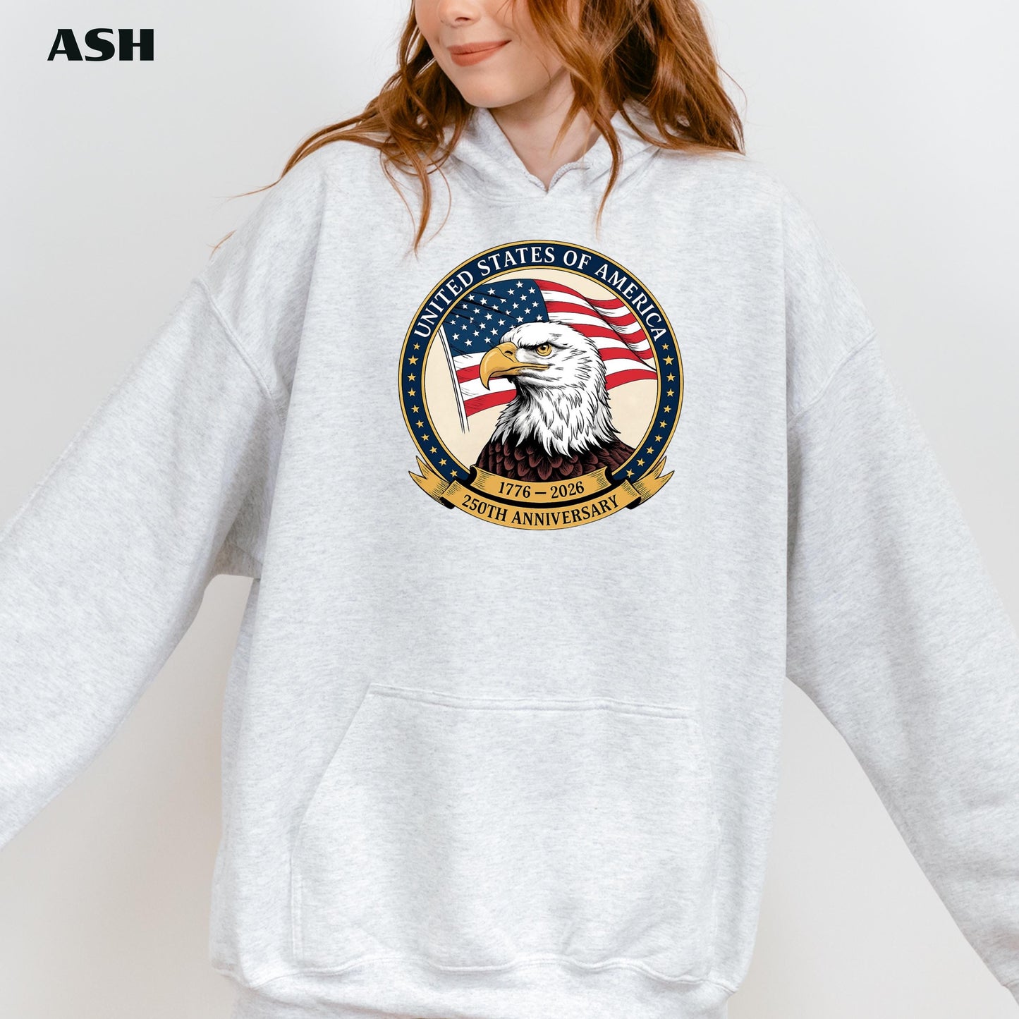 America 250th Anniversary Comfort Colors Sweatshirt, USA 1776-2026 Eagle T-Shirt, Patriotic Independence Day Tee, United States 250 Years | PV54
