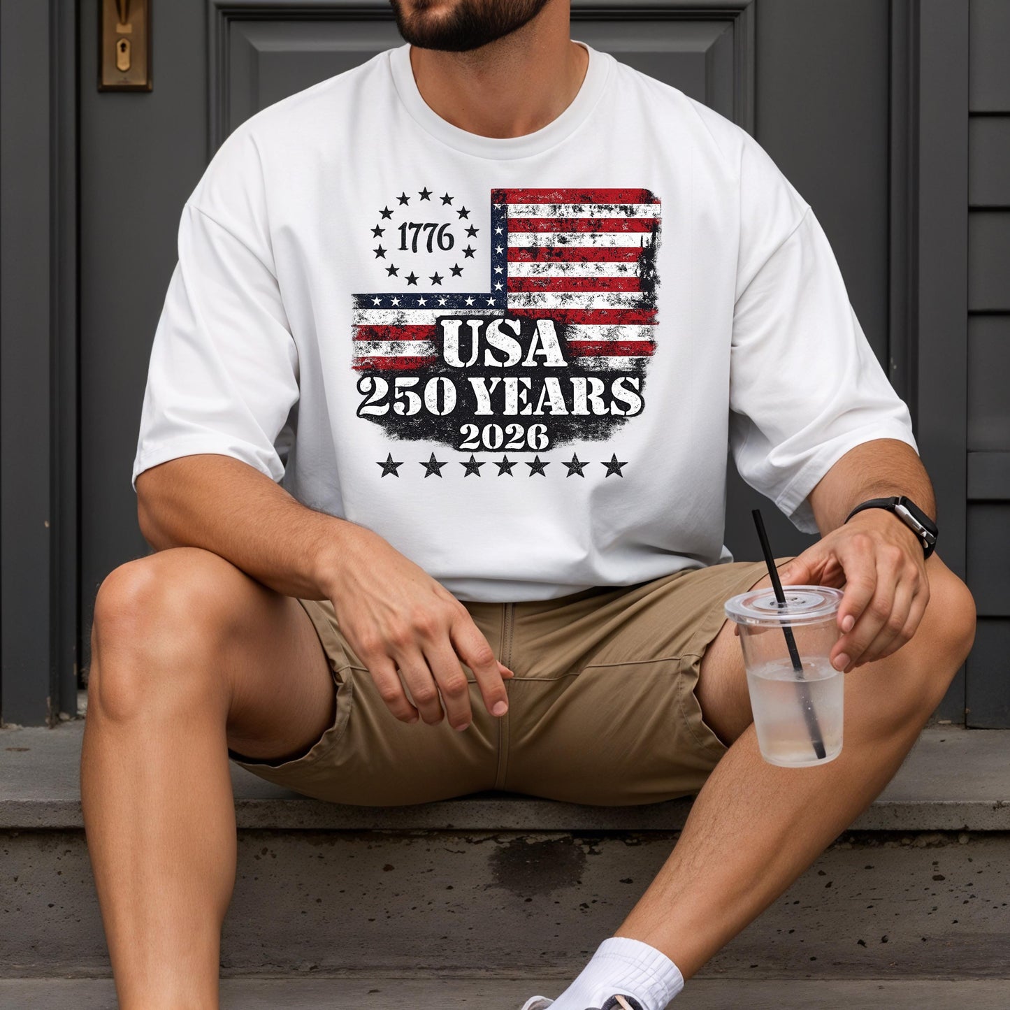 USA Semiquincentennial 250 Years Shirt,American Eagle Patriotic Tee,1776-2026 Freedom Celebration Shirt,Vintage USA Flag Independence Day | JC79