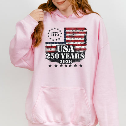 USA Semiquincentennial 250 Years Shirt,American Eagle Patriotic Tee,1776-2026 Freedom Celebration Shirt,Vintage USA Flag Independence Day | JC79