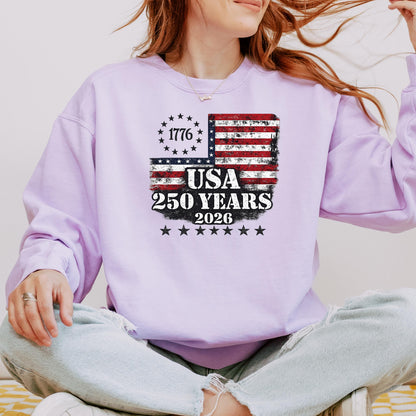 USA Semiquincentennial 250 Years Shirt,American Eagle Patriotic Tee,1776-2026 Freedom Celebration Shirt,Vintage USA Flag Independence Day | JC79