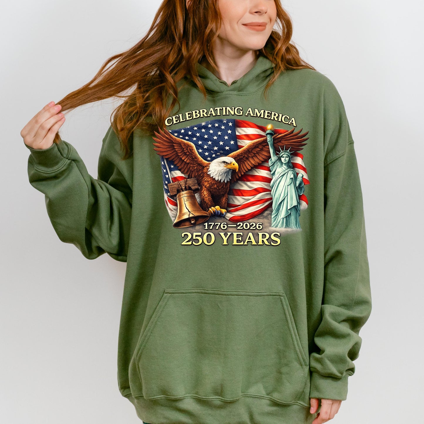 America 250th Anniversary T-Shirt 1776-2026, USA Independence Day Patriotic Tee, 4th of July 250 Years America Gift | ND21