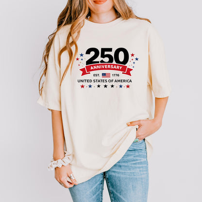 250th Anniversary USA Shirt, America 250 Years 1776-2026 Tee, Patriotic United States Shirt, Semiquincentennial Celebration, July 4th Shirt | WO10