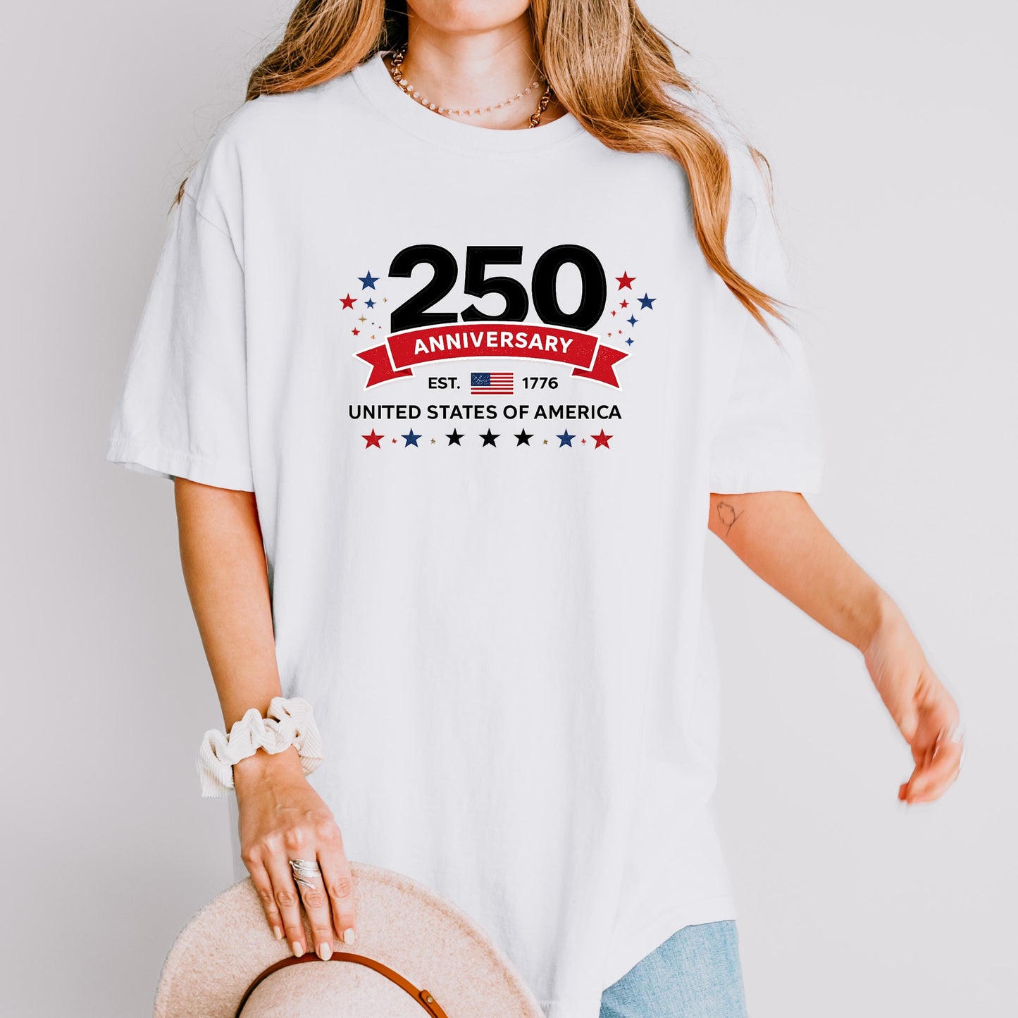 250th Anniversary USA Shirt, America 250 Years 1776-2026 Tee, Patriotic United States Shirt, Semiquincentennial Celebration, July 4th Shirt | WO10