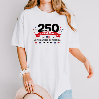 250th Anniversary USA Shirt, America 250 Years 1776-2026 Tee, Patriotic United States Shirt, Semiquincentennial Celebration, July 4th Shirt | WO10