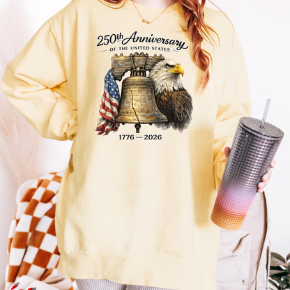 America 250th Anniversary Shirt, Liberty Bell Eagle Patriotic Tee, 1776-2026 United States Shirt, Independence Day Comfort Colors T-Shirt | CD99