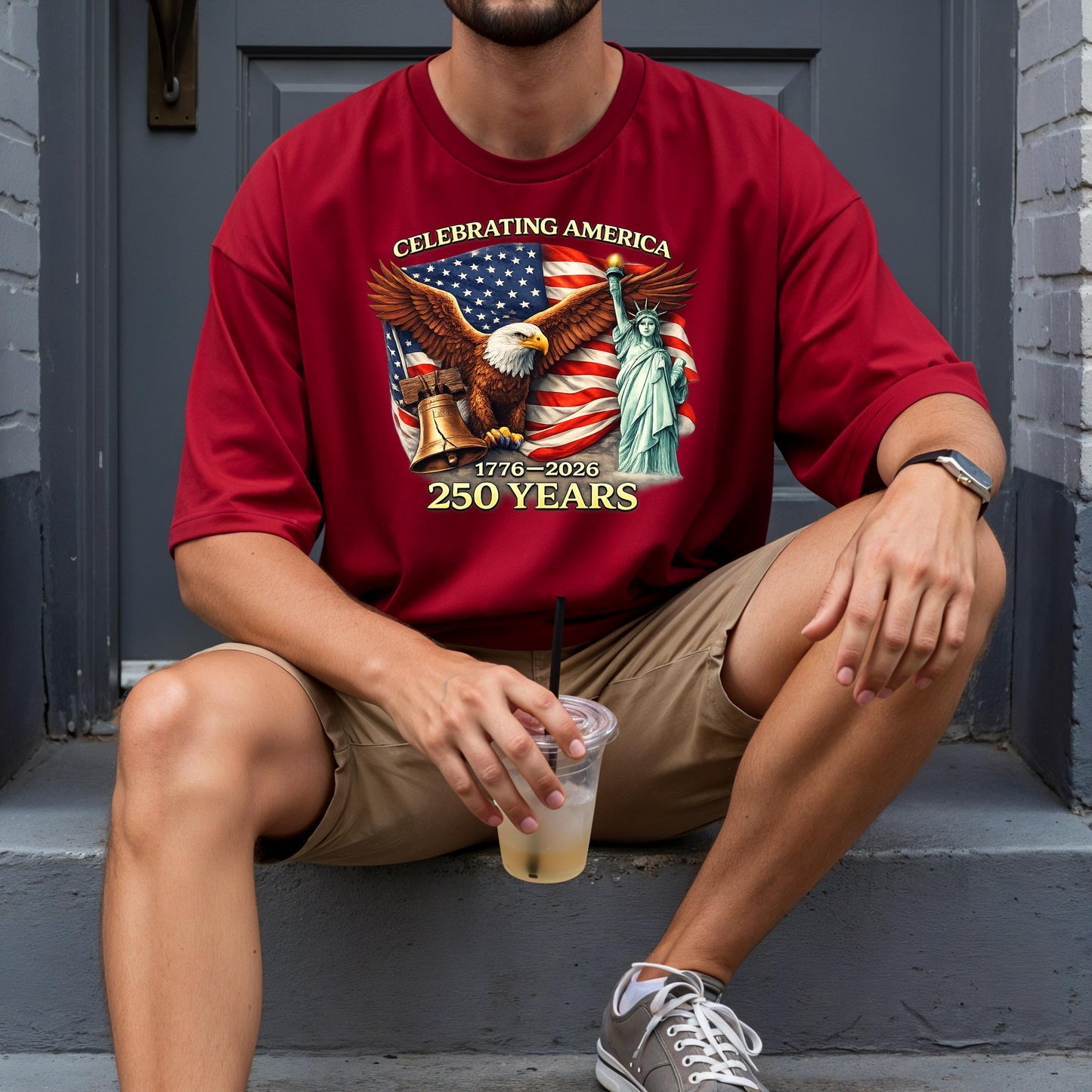 America 250th Anniversary T-Shirt 1776-2026, USA Independence Day Patriotic Tee, 4th of July 250 Years America Gift | ND21