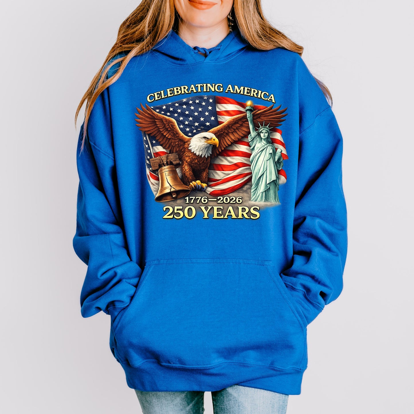 America 250th Anniversary T-Shirt 1776-2026, USA Independence Day Patriotic Tee, 4th of July 250 Years America Gift | ND21