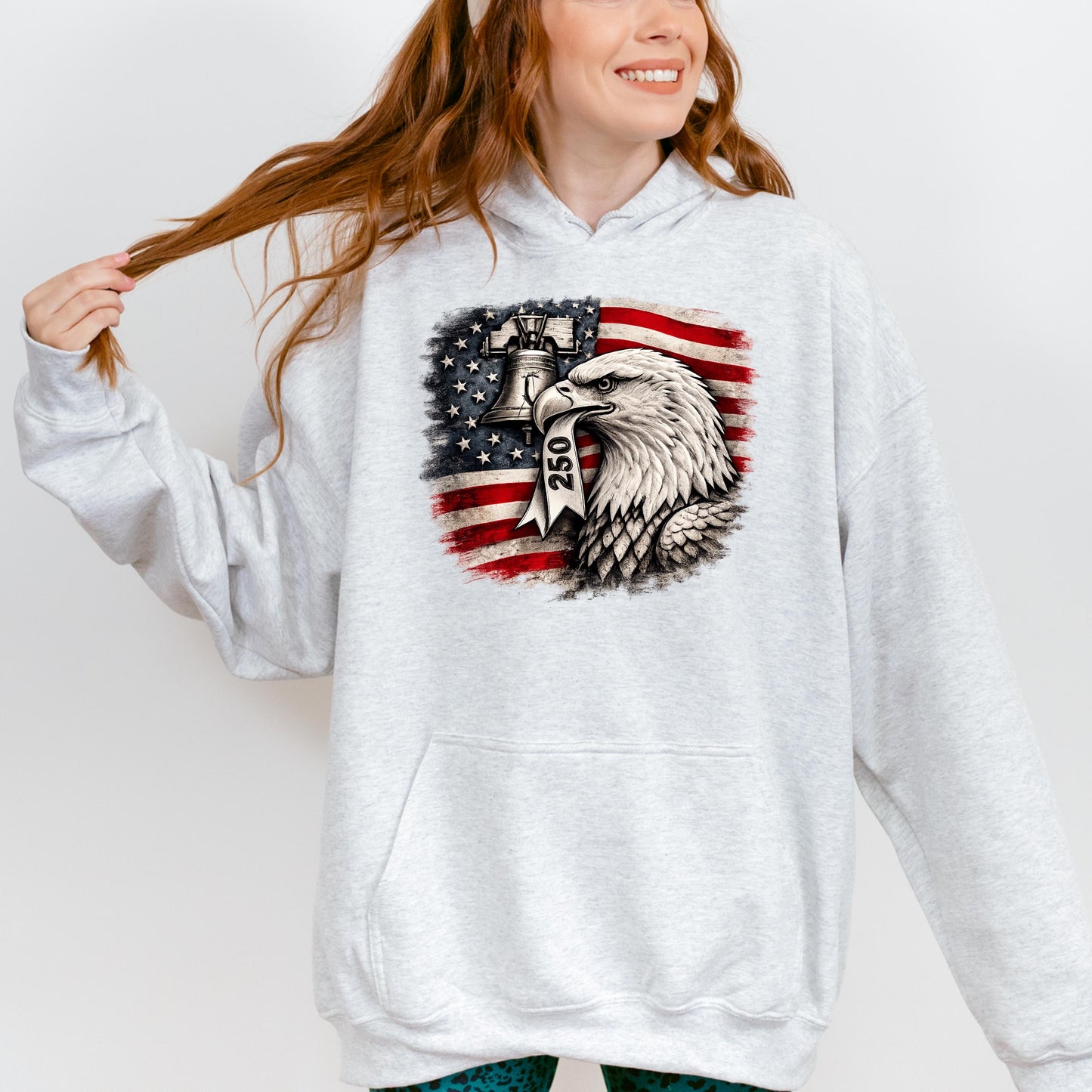 USA 250th Anniversary Shirt 1776-2026, Patriotic Eagle America Tee, Independence Day 4th of July T-Shirt | TF79