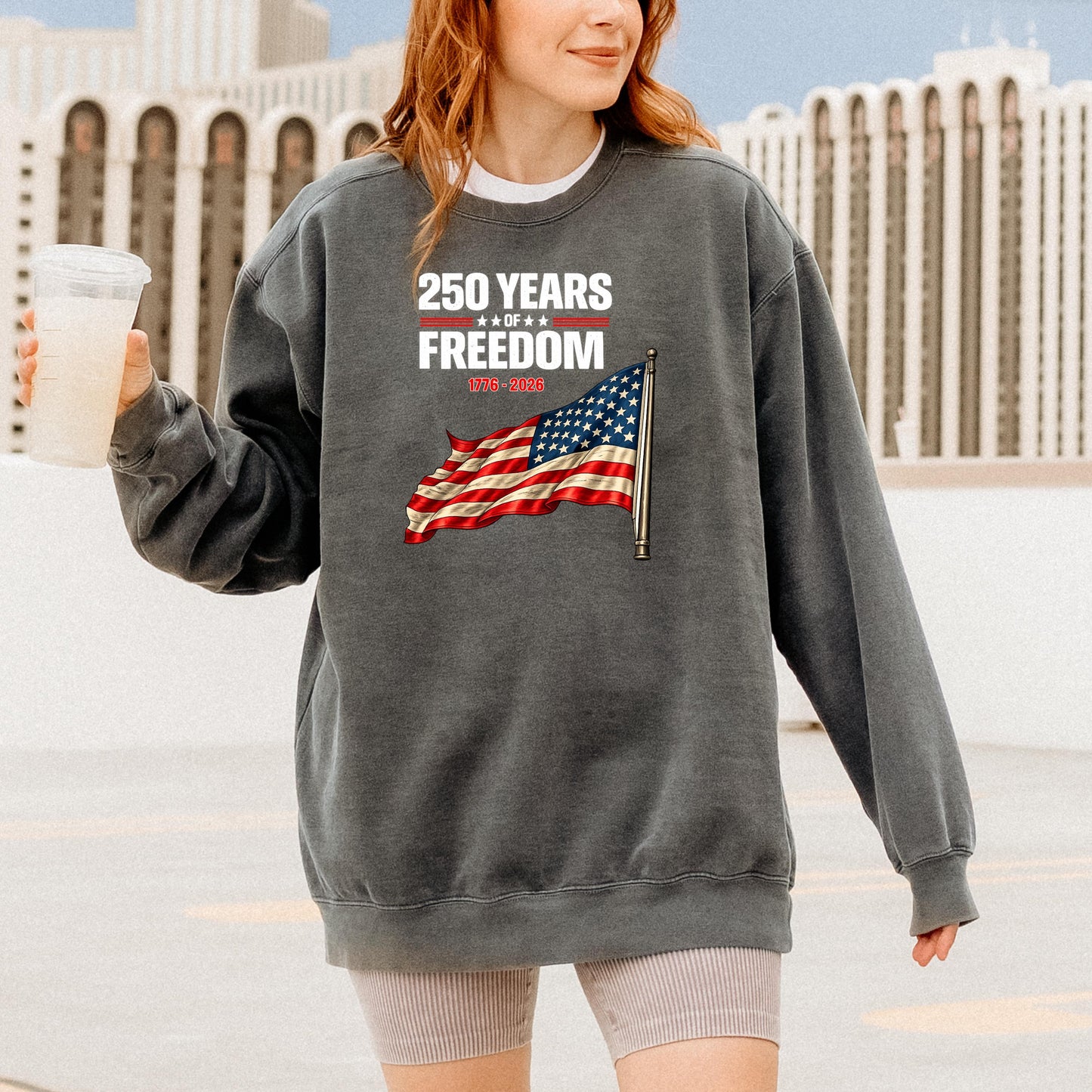 250 Years of Freedom Shirt, 1776-2026 Patriotic USA Tee, American Flag 250th Anniversary T-Shirt, Fourth of July 2026 | FU59