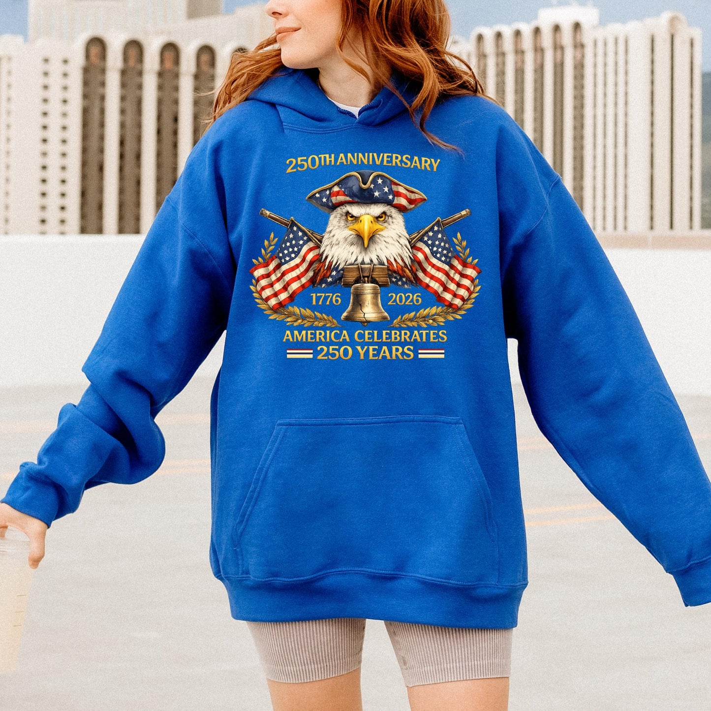 USA 250th Anniversary Eagle Shirt, 1776 2026 Patriotic America Celebrates 250 Years Tee, Vintage American Flag Independence Day Shirt | QT95