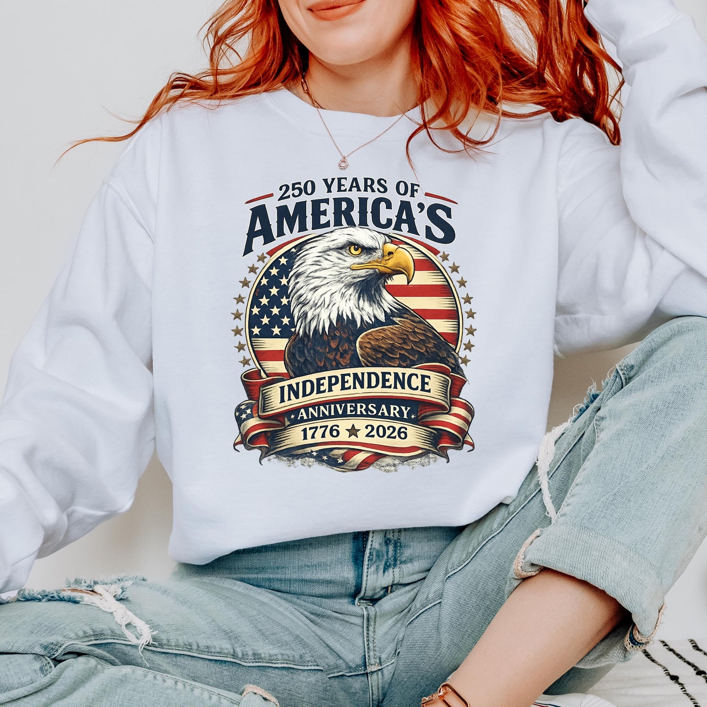 USA Semiquincentennial 250 Years Shirt,American Eagle Patriotic Tee,1776-2026 Freedom Celebration Shirt,Vintage USA Flag Independence Day | JC79