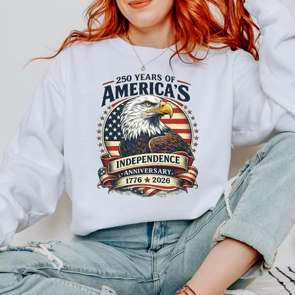 USA Semiquincentennial 250 Years Shirt,American Eagle Patriotic Tee,1776-2026 Freedom Celebration Shirt,Vintage USA Flag Independence Day | JC79