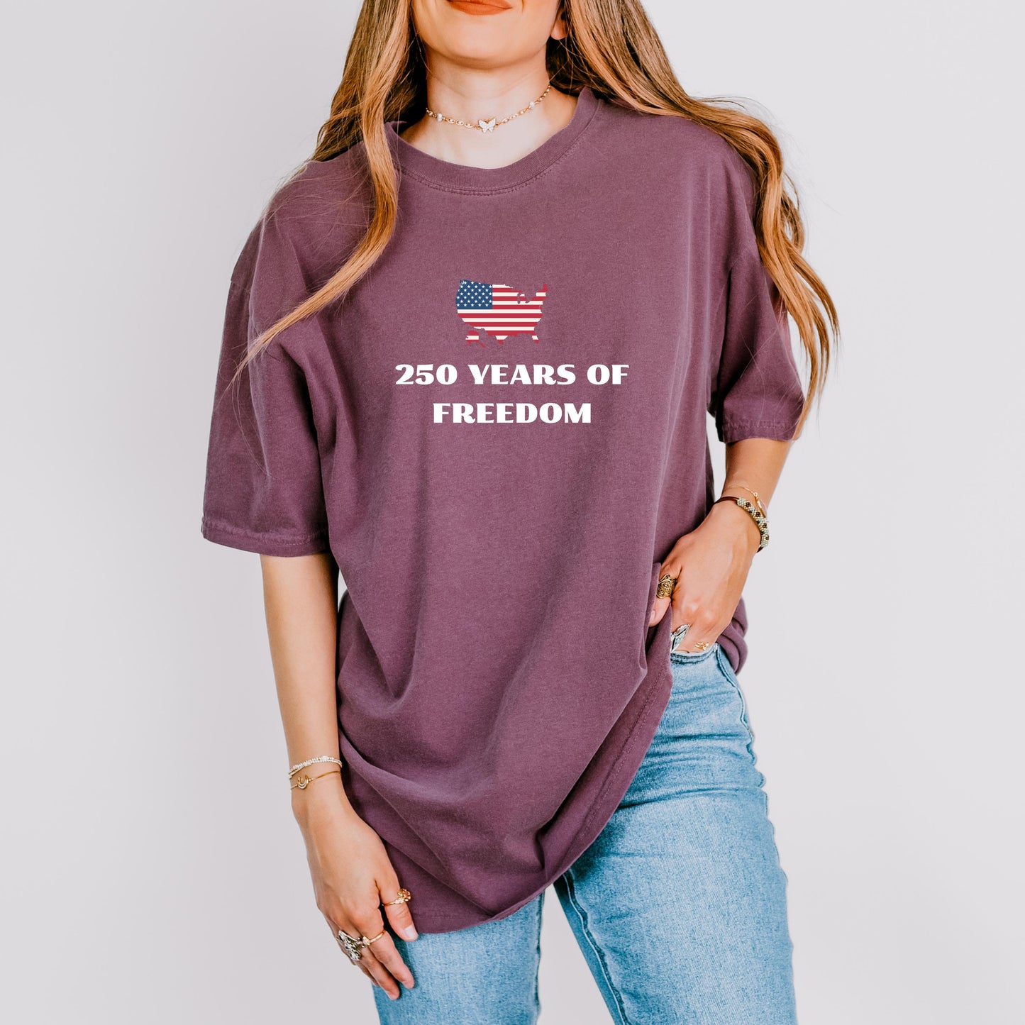 250th Anniversary, 250 Years Of Freedom Shirt, USA Anniversary Shirt, Freedom Tee | SU97