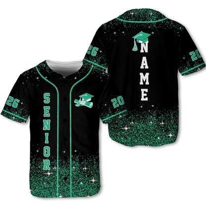 Senior 2026 Baseball Jersey, Glitter Baseball Jersey, Personalized Jersey, Class Off 2026, Graduation, Senior Gifts | UR10