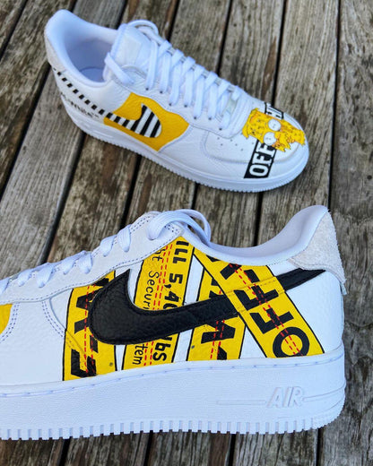 Custom Hand-Painted Air Force 1 Sneakers: AF1 white personalized gift design wedding fashion trainers anime shoes | UA57