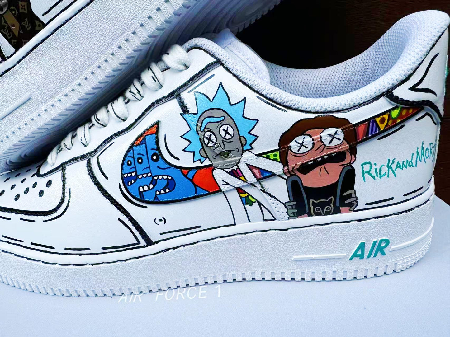 Custom Hand-Painted Air Force 1 Sneakers: AF1 white personalized gift design wedding fashion trainers anime shoes | LL95