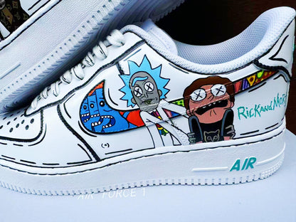 Custom Hand-Painted Air Force 1 Sneakers: AF1 white personalized gift design wedding fashion trainers anime shoes | LL95