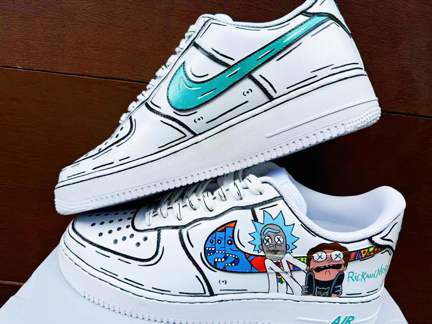 Custom Hand-Painted Air Force 1 Sneakers: AF1 white personalized gift design wedding fashion trainers anime shoes | LL95