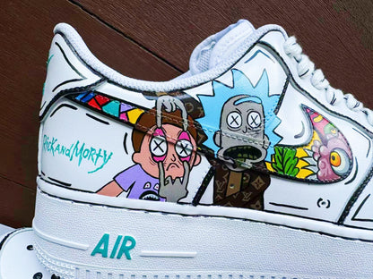 Custom Hand-Painted Air Force 1 Sneakers: AF1 white personalized gift design wedding fashion trainers anime shoes | LL95