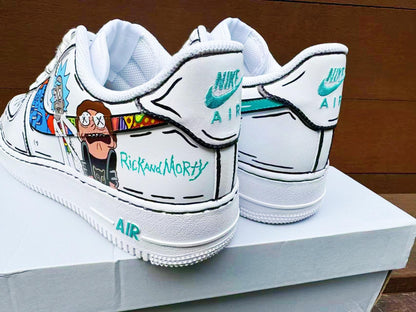 Custom Hand-Painted Air Force 1 Sneakers: AF1 white personalized gift design wedding fashion trainers anime shoes | LL95