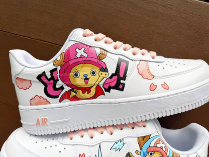 Hand Painted Air Force 1 Sneakers: Custom Anime Shoes white personalized gift design wedding fashion trainers | CT90